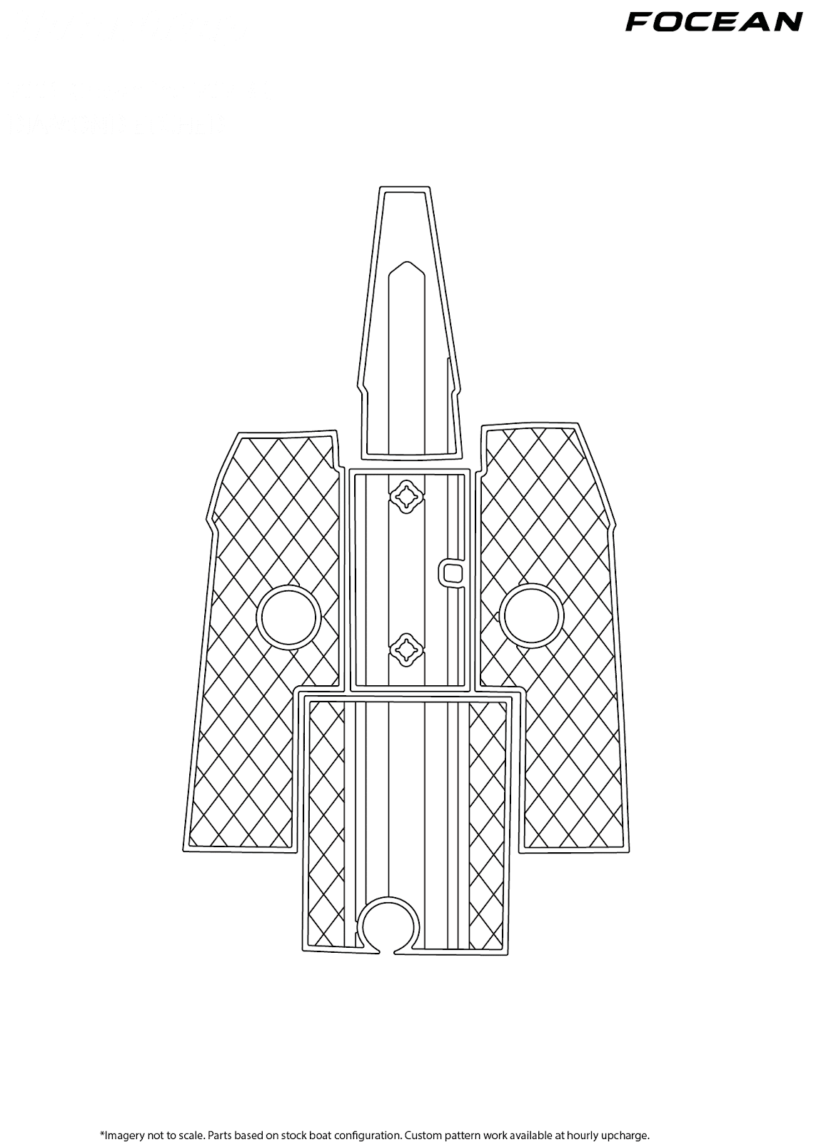 Custom Non-Slip EVA Boat Flooring for Crownline - 201 BR - 2001