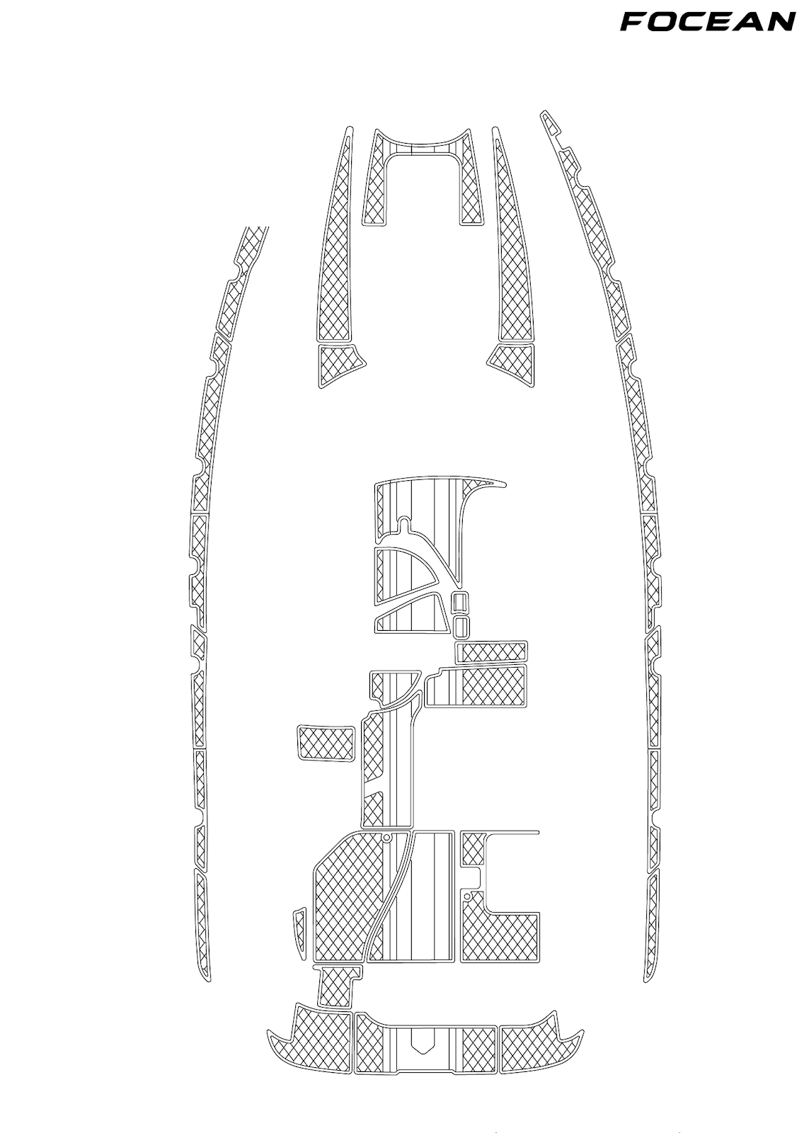 Custom Non-Slip EVA Boat Flooring for Bayliner - 305 Ciara - 2004