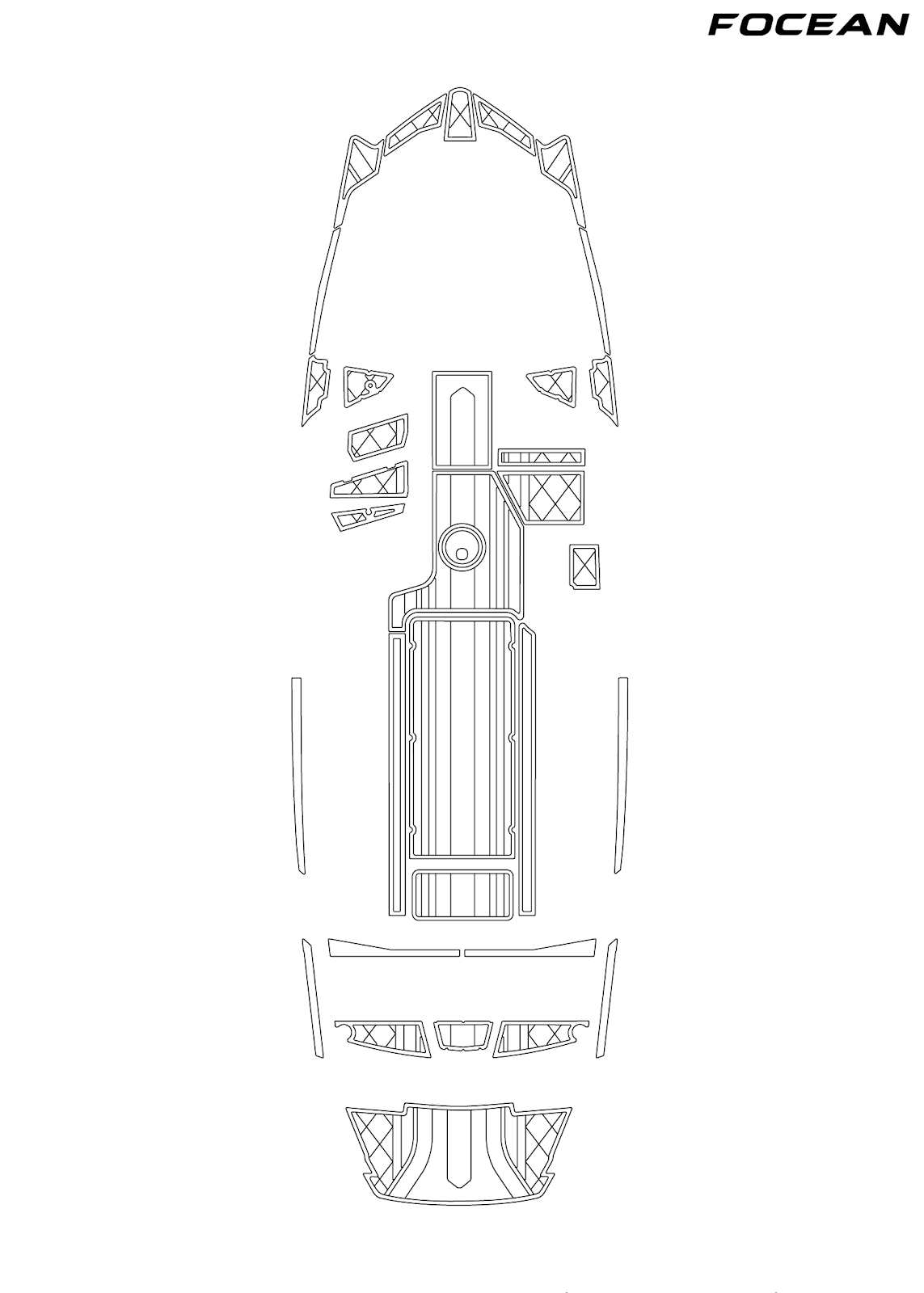 Custom Non-Slip EVA Boat Flooring for Axis - A24 - 2018-2020