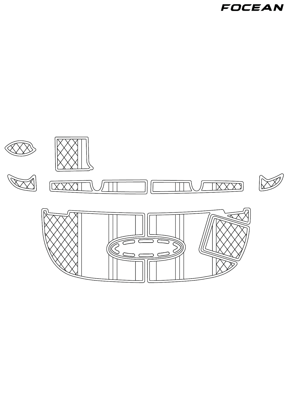 Custom Non-Slip EVA Boat Flooring for SeaRay - 320 Sundancer