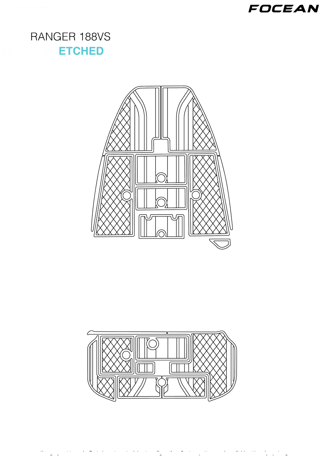 Custom Non-Slip EVA Boat Flooring for Ranger - 188VS - 2008