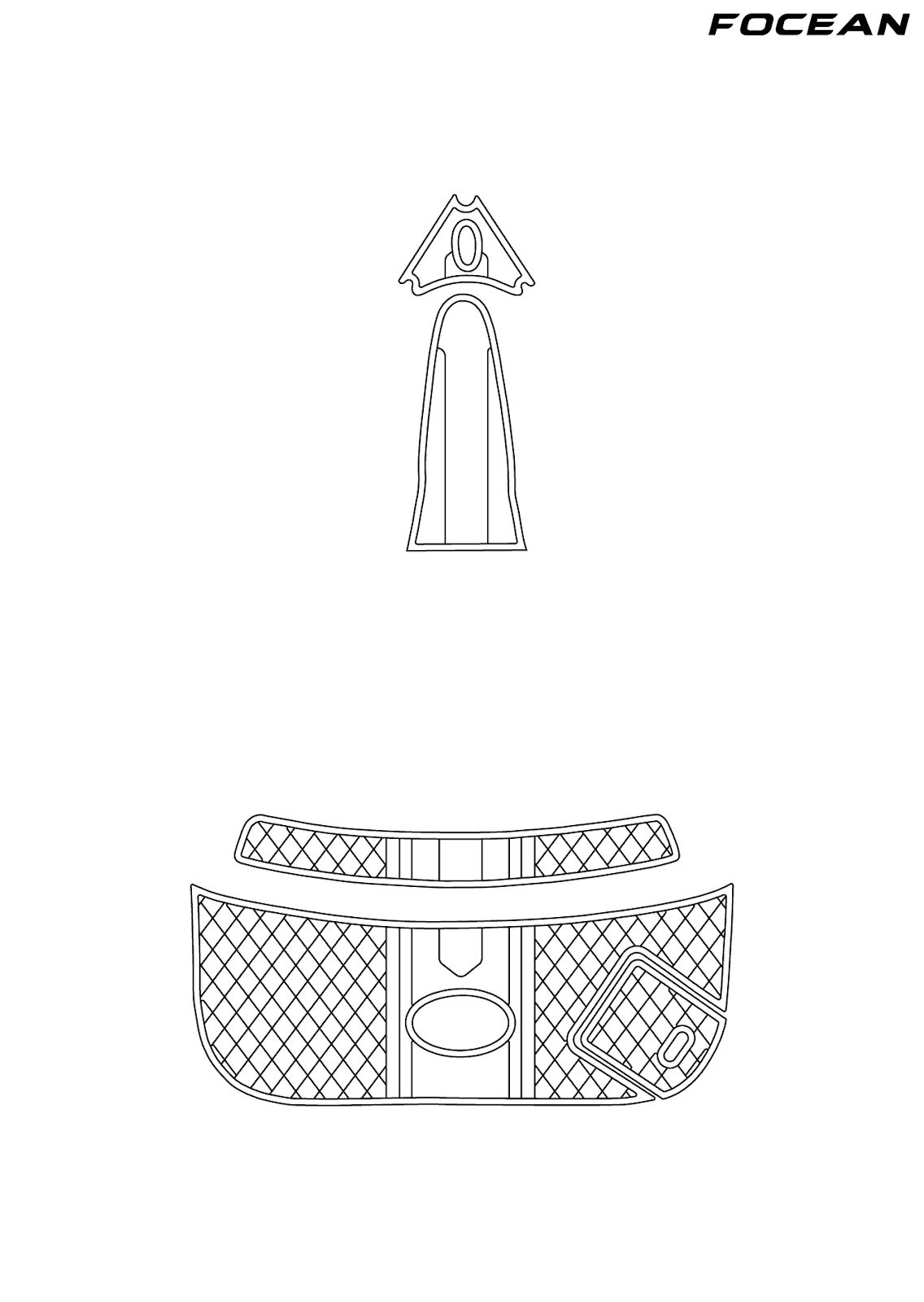 Custom Non-Slip EVA Boat Flooring for Crownline - 192 BR - 1999