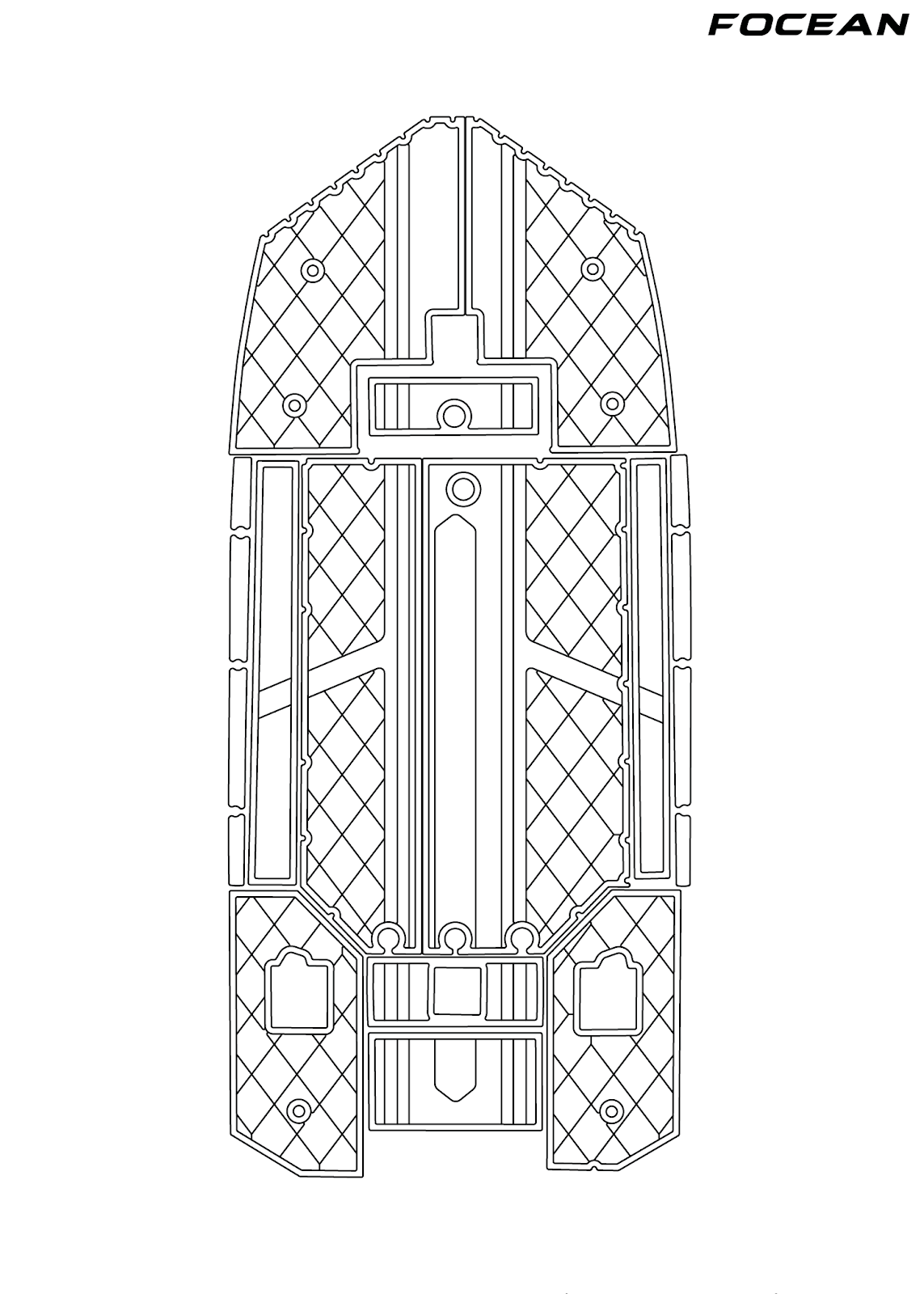 Custom Non-Slip EVA Boat Flooring for Tracker - 1564 - 2023