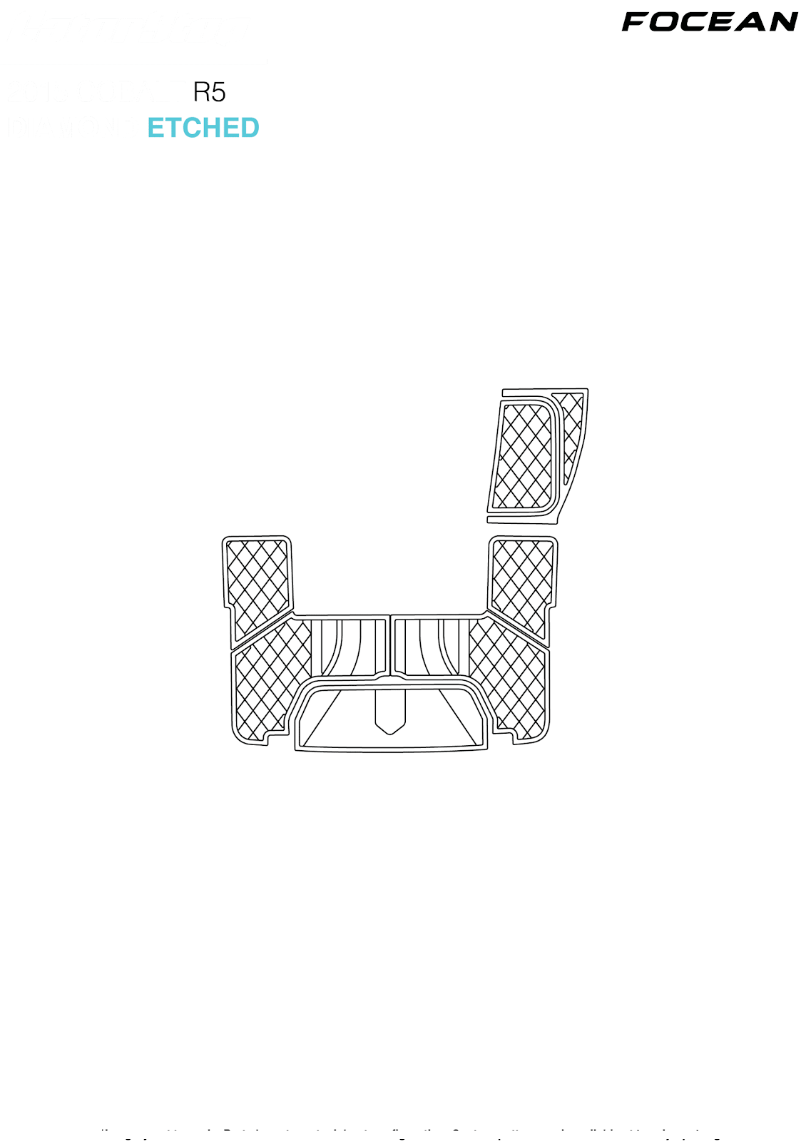 Custom Non-Slip EVA Boat Flooring for Cobalt - R5 - 2015