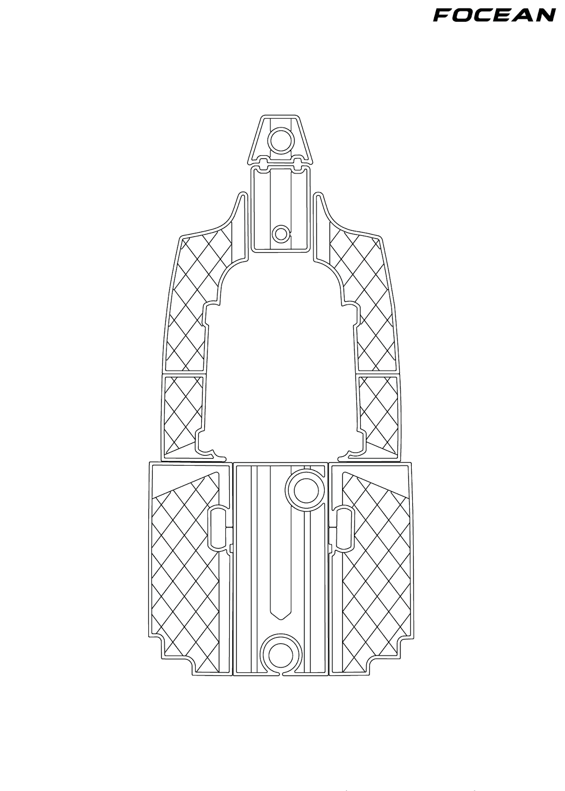 Custom Non-Slip EVA Boat Flooring for Sea Fox - 248 Commander - 2022