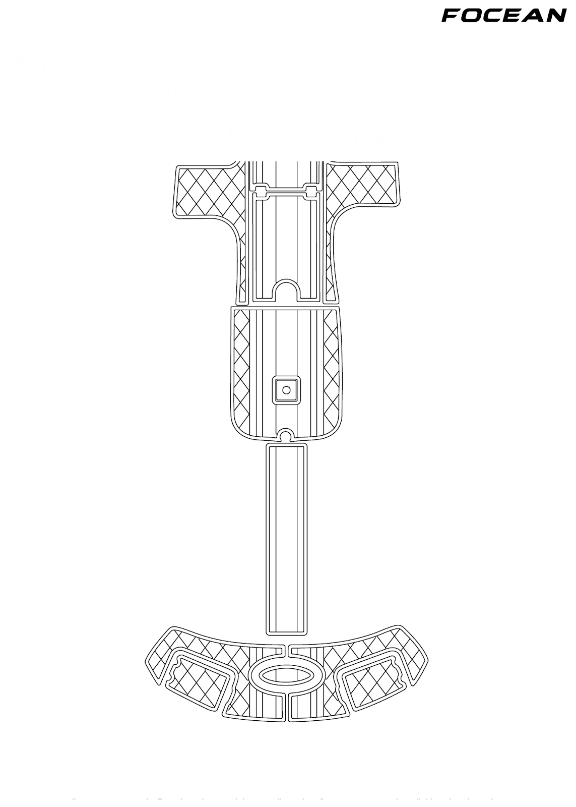Custom Non-Slip EVA Boat Flooring for Chaparral - 225 SSI - 2006