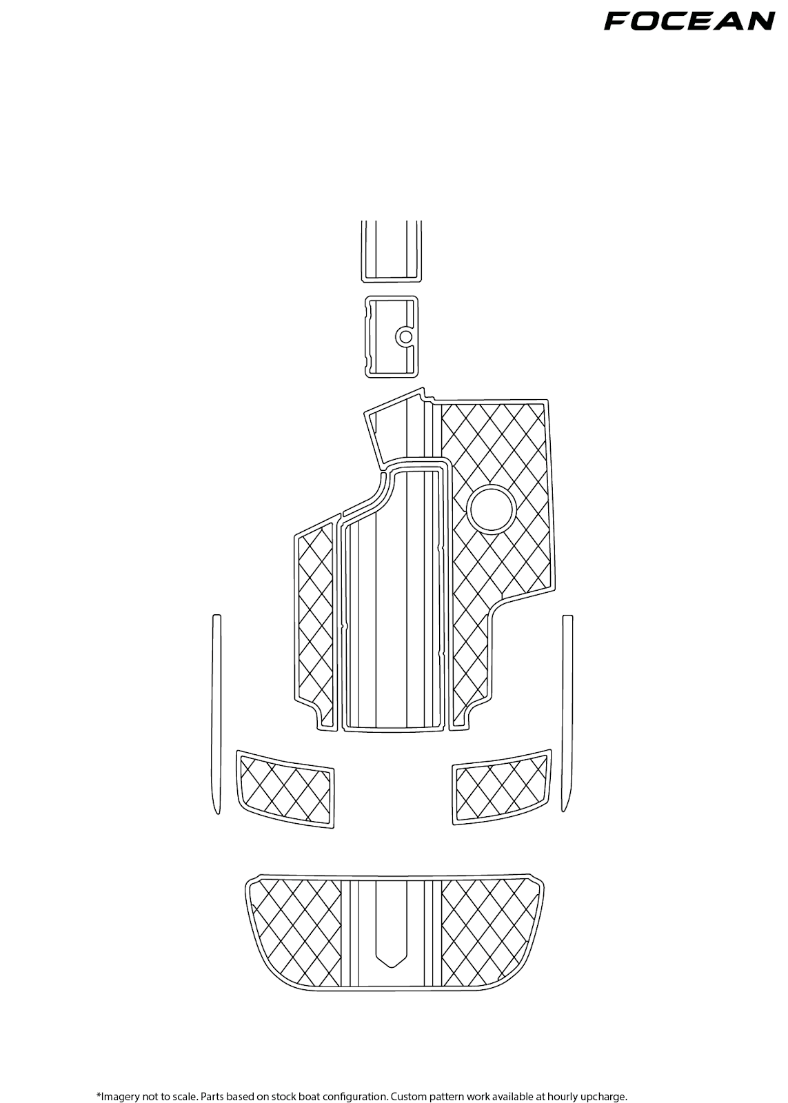 Custom Non-Slip EVA Boat Flooring for Centurion - Enzo 230 - 2007-2010