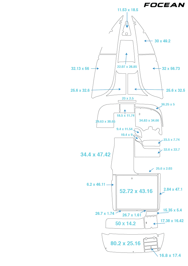 Custom Non-Slip EVA Boat Flooring for Crownline - 242 - 2001
