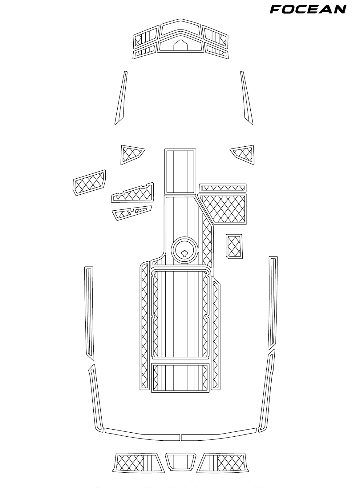 Custom Non-Slip EVA Boat Flooring for Axis - A22 - 2019-2021