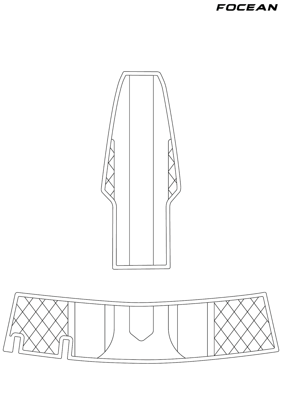 Custom Non-Slip EVA Boat Flooring for SeaRay - 210 Sea Ray
