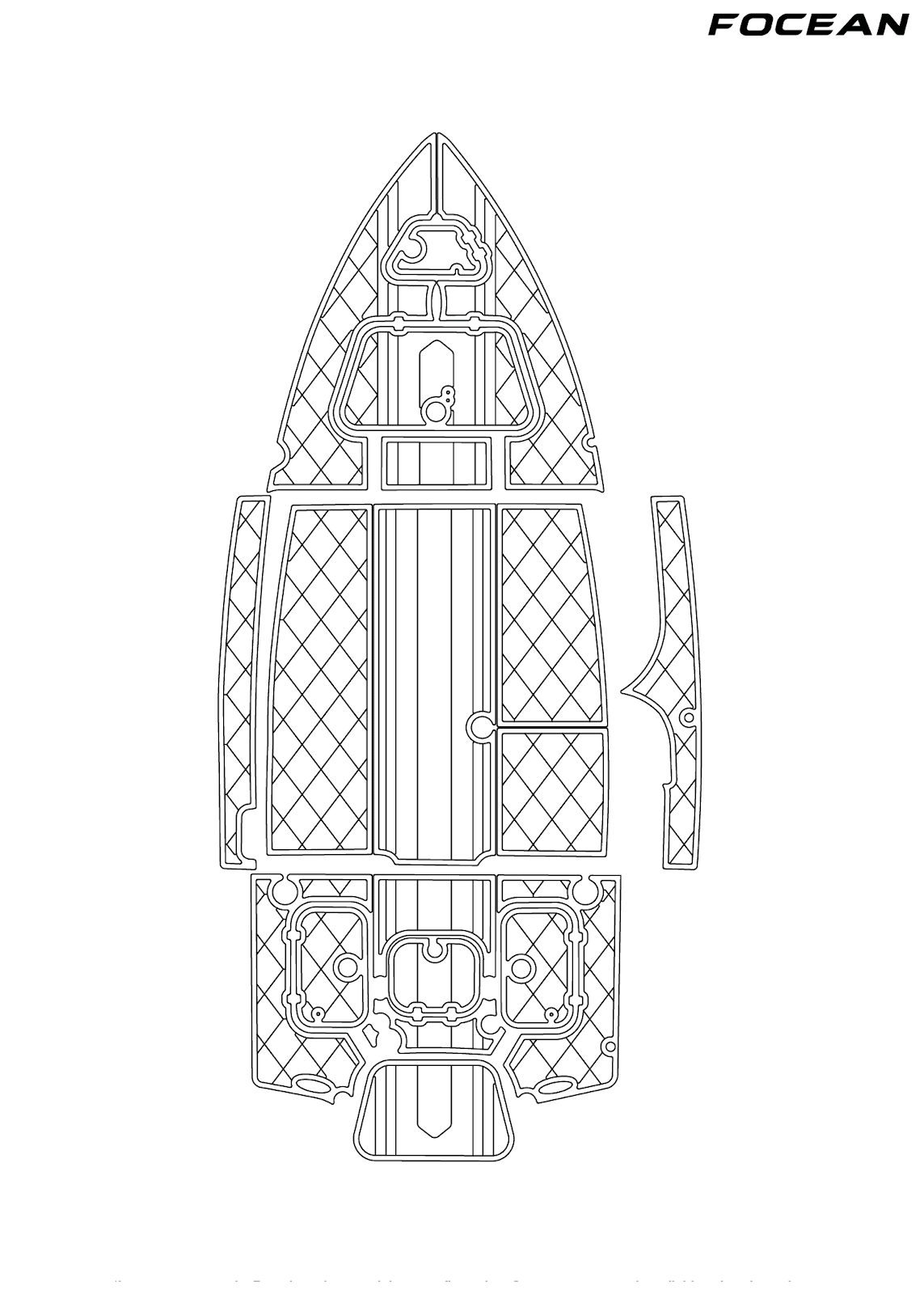 Custom Non-Slip EVA Boat Flooring for Bomb Island - 160 SC - 2023
