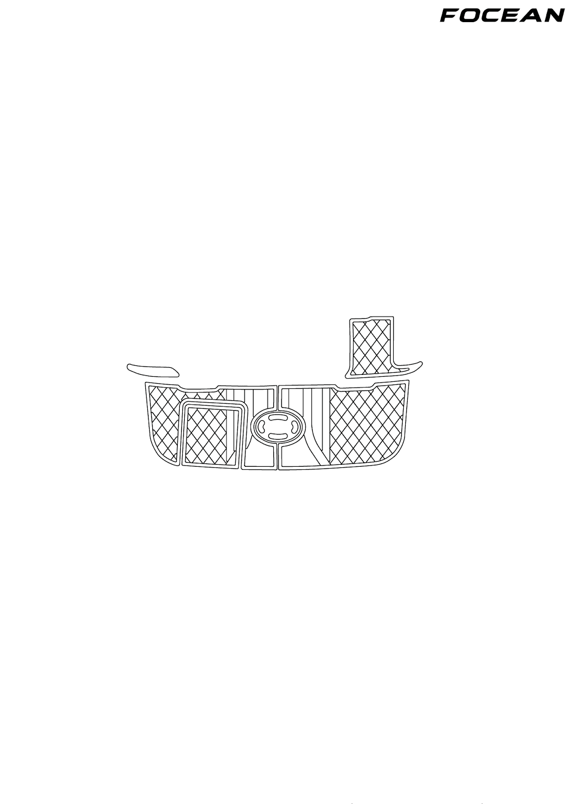 Custom Non-Slip EVA Boat Flooring for SeaRay - 240 Sundancer - 2004 Sea Ray