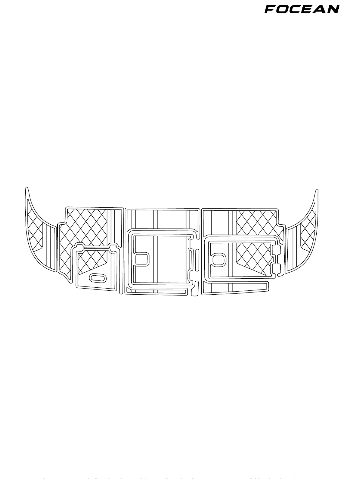 Custom Non-Slip EVA Boat Flooring for Carver Yachts - 370 - 2003