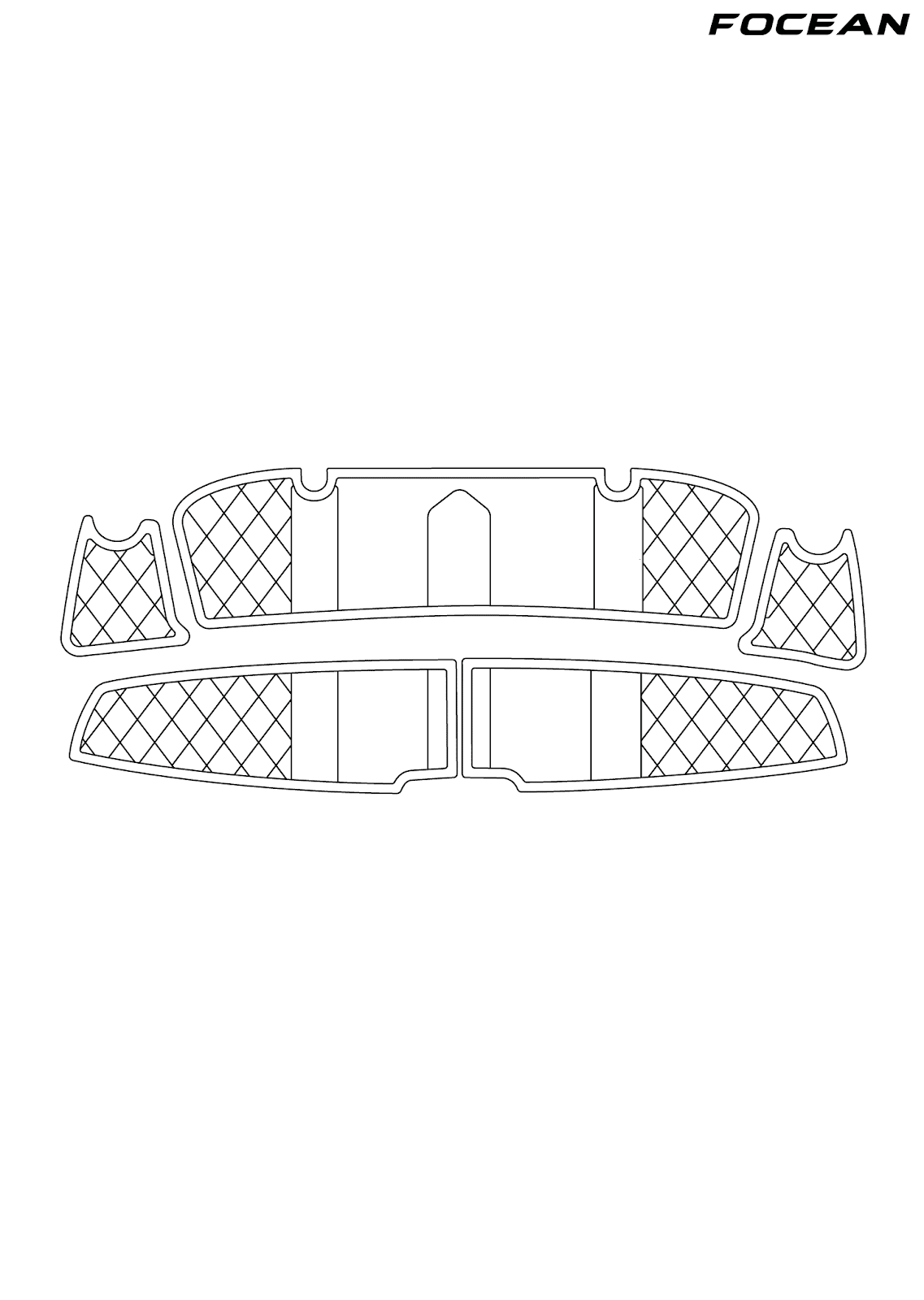 Custom Non-Slip EVA Boat Flooring for Yamaha - SX210 - 2013