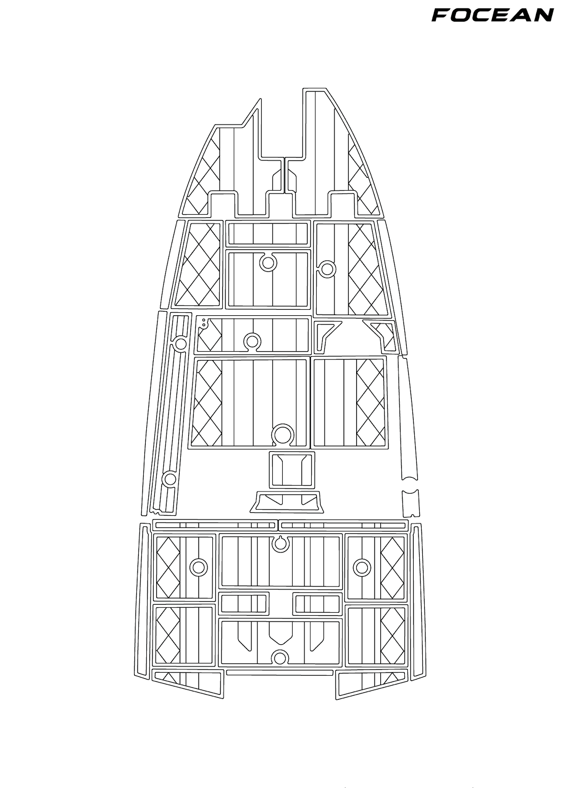 Custom Non-Slip EVA Boat Flooring for Avid - 18XC - 2023