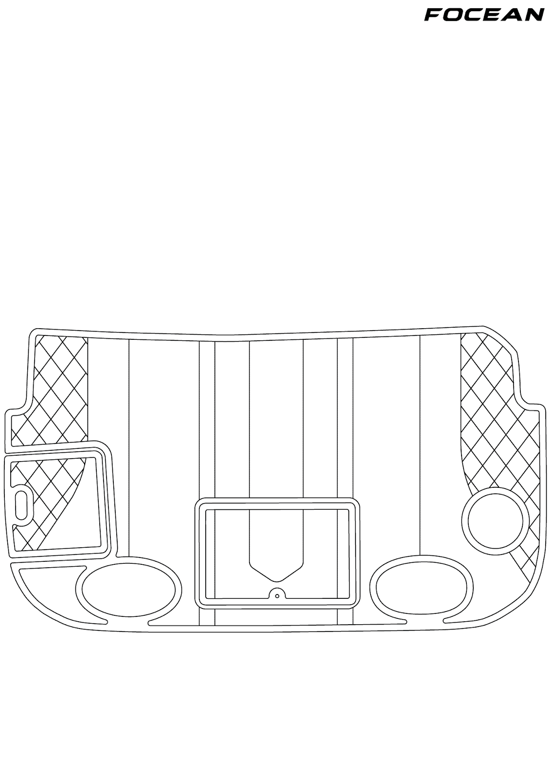 Custom Non-Slip EVA Boat Flooring for SeaRay - 250 Sea Ray
