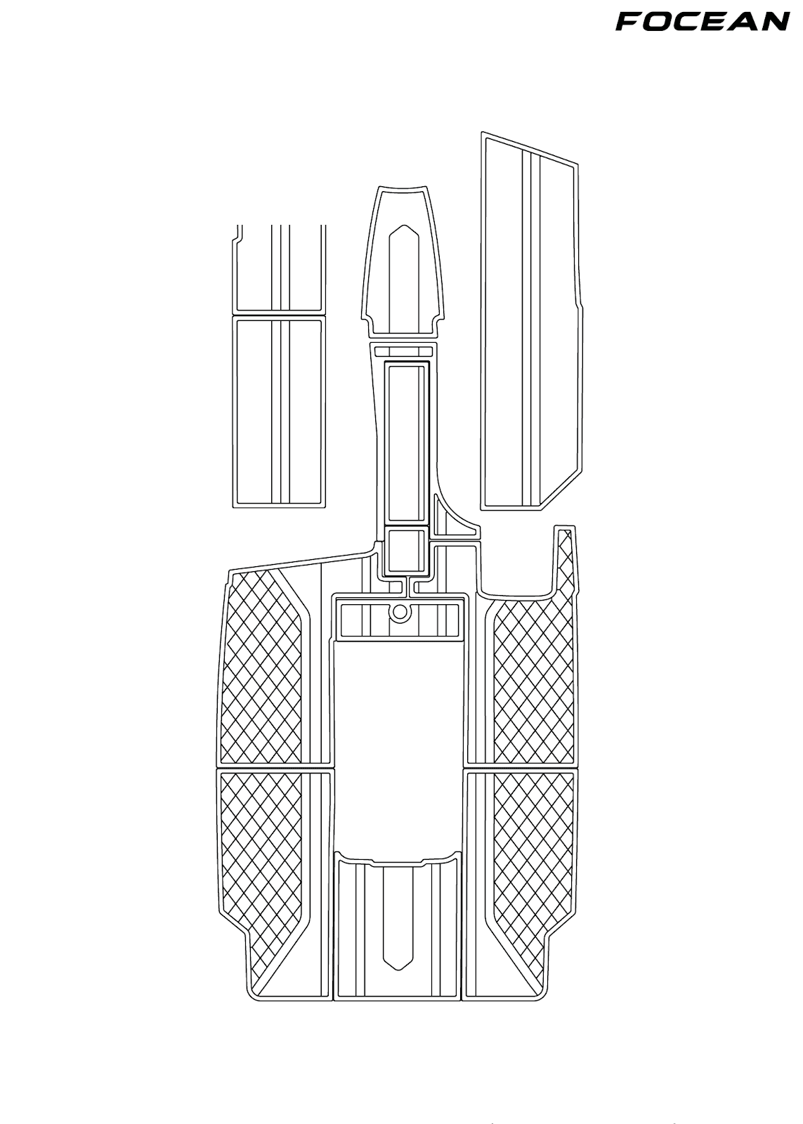Custom Non-Slip EVA Boat Flooring for Mastercraft - 209 - 2003