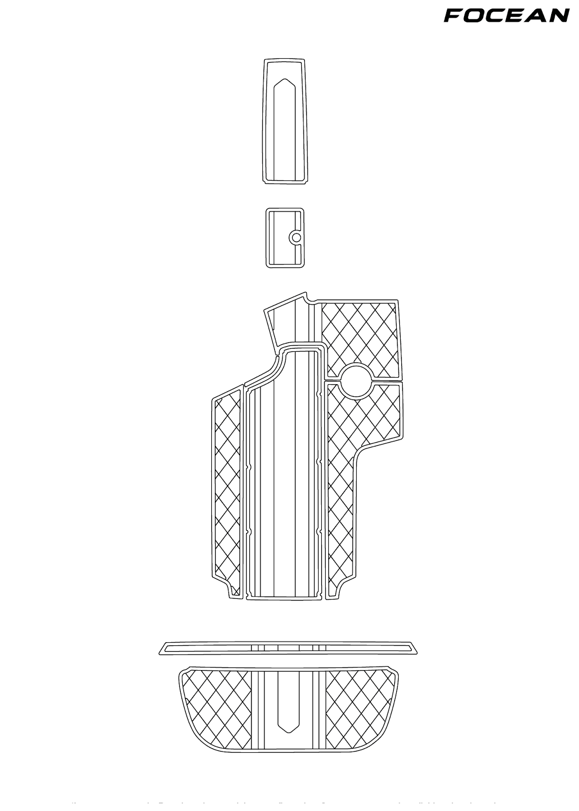 Custom Non-Slip EVA Boat Flooring for Centurion - Enzo SV240 - 2005-2006