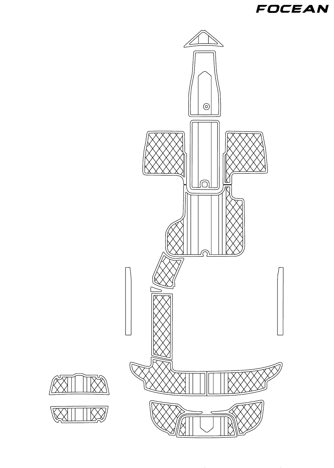 Custom Non-Slip EVA Boat Flooring for Cobalt - 200s - 2016-2017