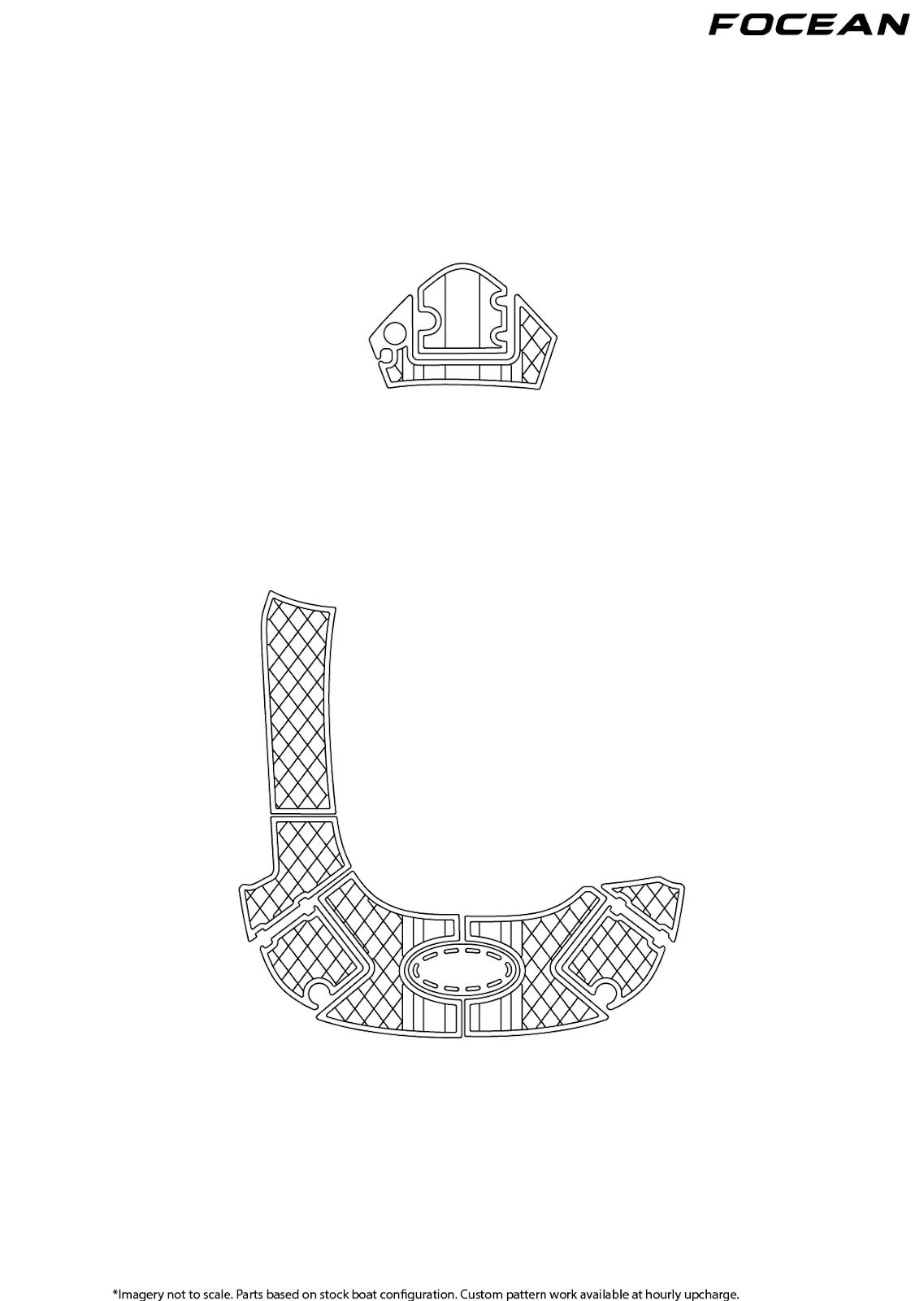 Custom Non-Slip EVA Boat Flooring for Chaparral - 236 SSX - 2008