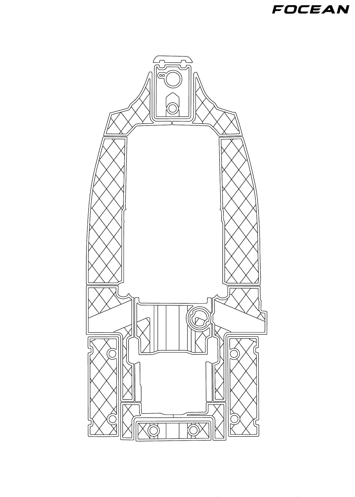 Custom Non-Slip EVA Boat Flooring for Sea Fox - 268 Commander - 2023