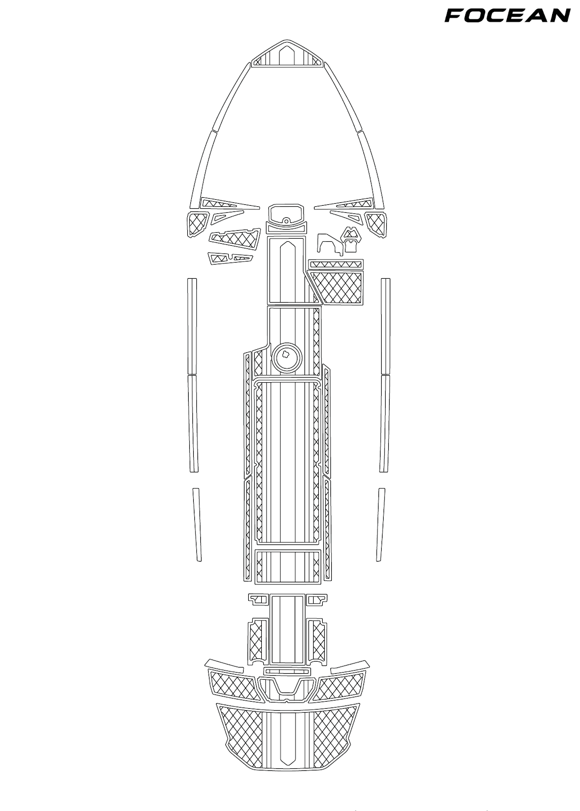 Custom Non-Slip EVA Boat Flooring for Axis - T250 - 2022