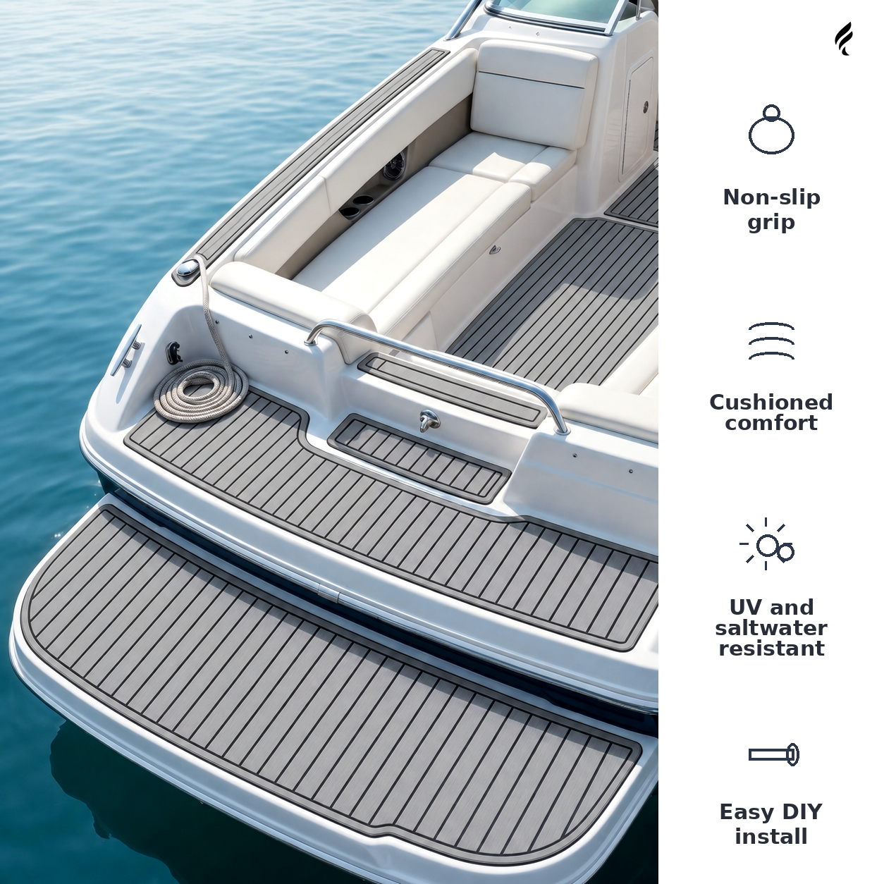 Custom Non-Slip EVA Boat Flooring for Axis - A22 - 2015-2017