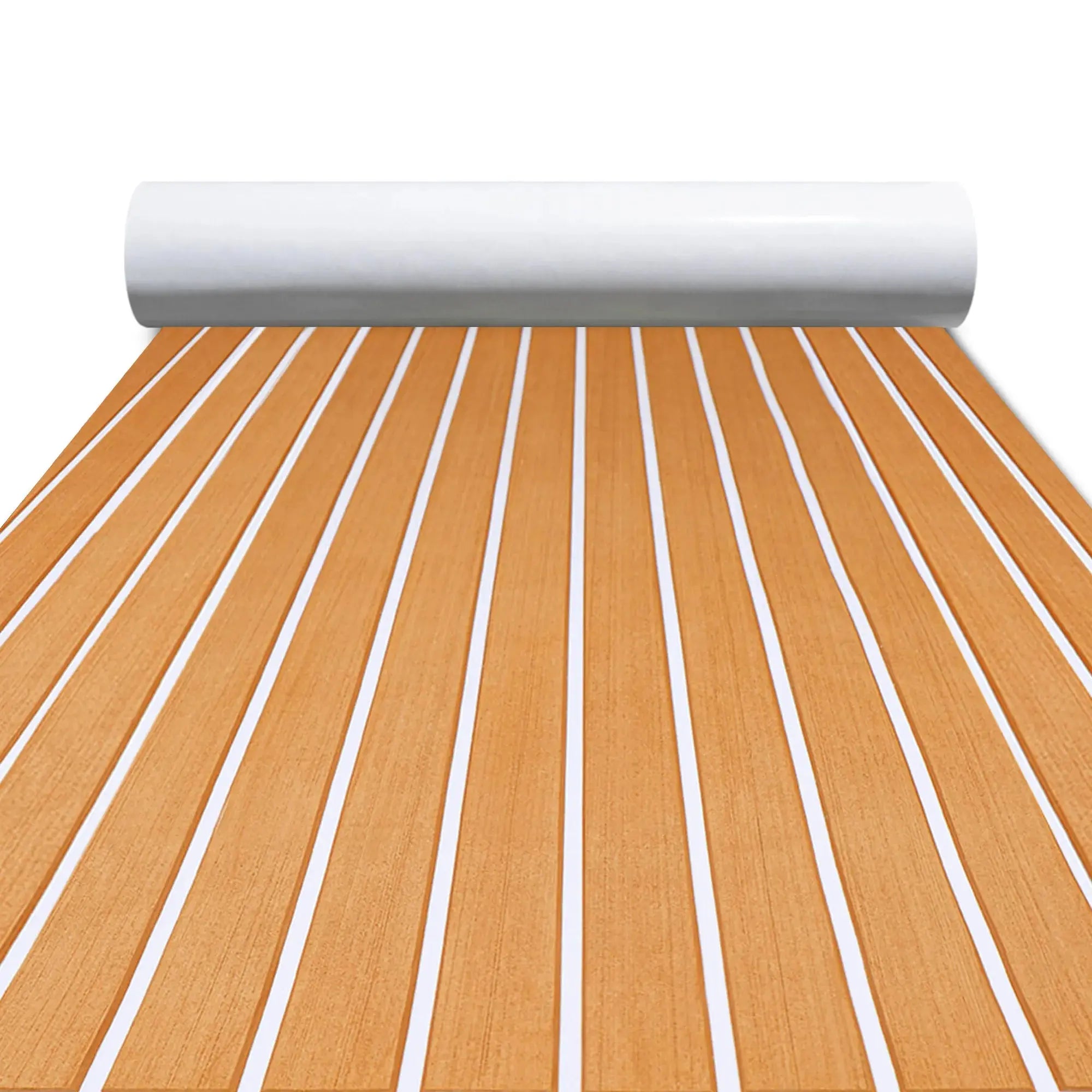 FOCEAN EVA Foam Boat Flooring with 3M Adhesive Backing Marine Self-Adhesive Decking Faux Teak Sheet for Jon Boats Swim Platform Helm Pad RV Floor