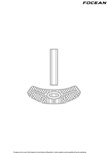 Custom Non-Slip EVA Boat Flooring for Chaparral - 256 SSI
