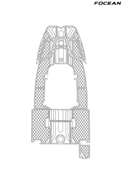 Custom Non-Slip EVA Boat Flooring for Sea Fox - 228 Commander - 2022