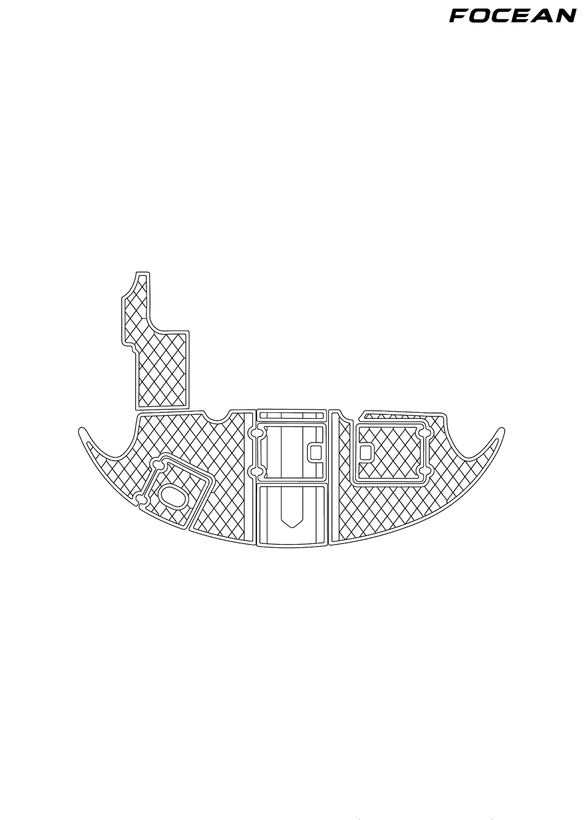 Custom Non-Slip EVA Boat Flooring for Four Winns - 348 Vista - 2012