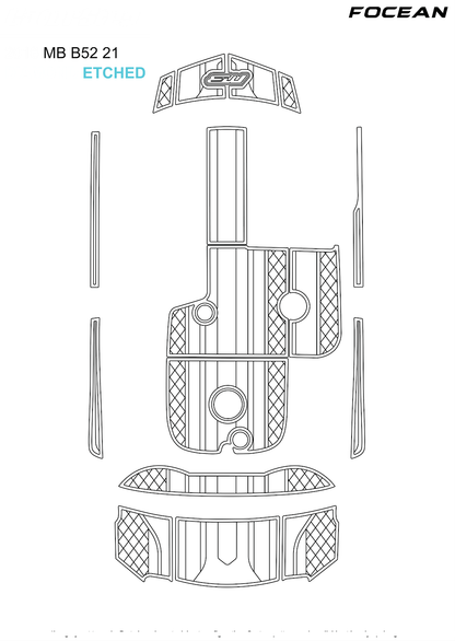 Custom Non-Slip EVA Boat Flooring for MB Sports - B52 21 - 2016