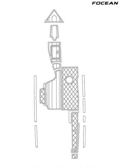 Custom Non-Slip EVA Boat Flooring for Centurion - Escalade - 2002 (Version 1)