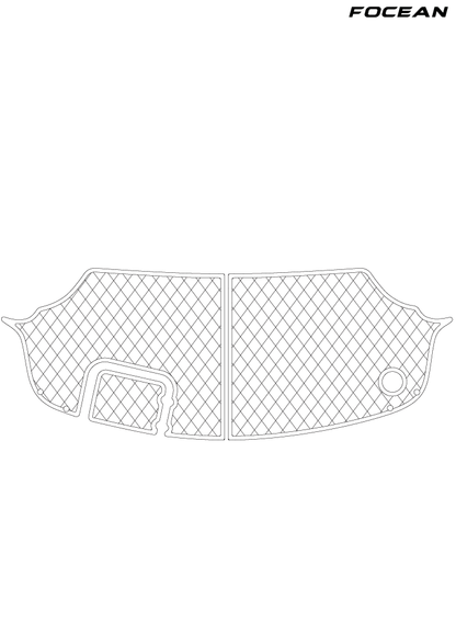 Custom Non-Slip EVA Boat Flooring for Chris Craft - 328 Express Cruiser - 2001