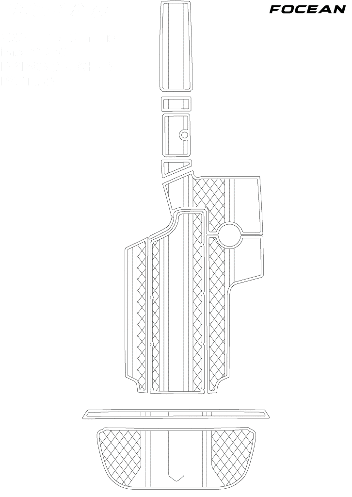 Custom Non-Slip EVA Boat Flooring for Centurion - Enzo SV240 - 2007-2008