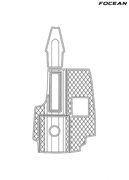 Custom Non-Slip EVA Boat Flooring for Mastercraft - 205V Prostar - 2000