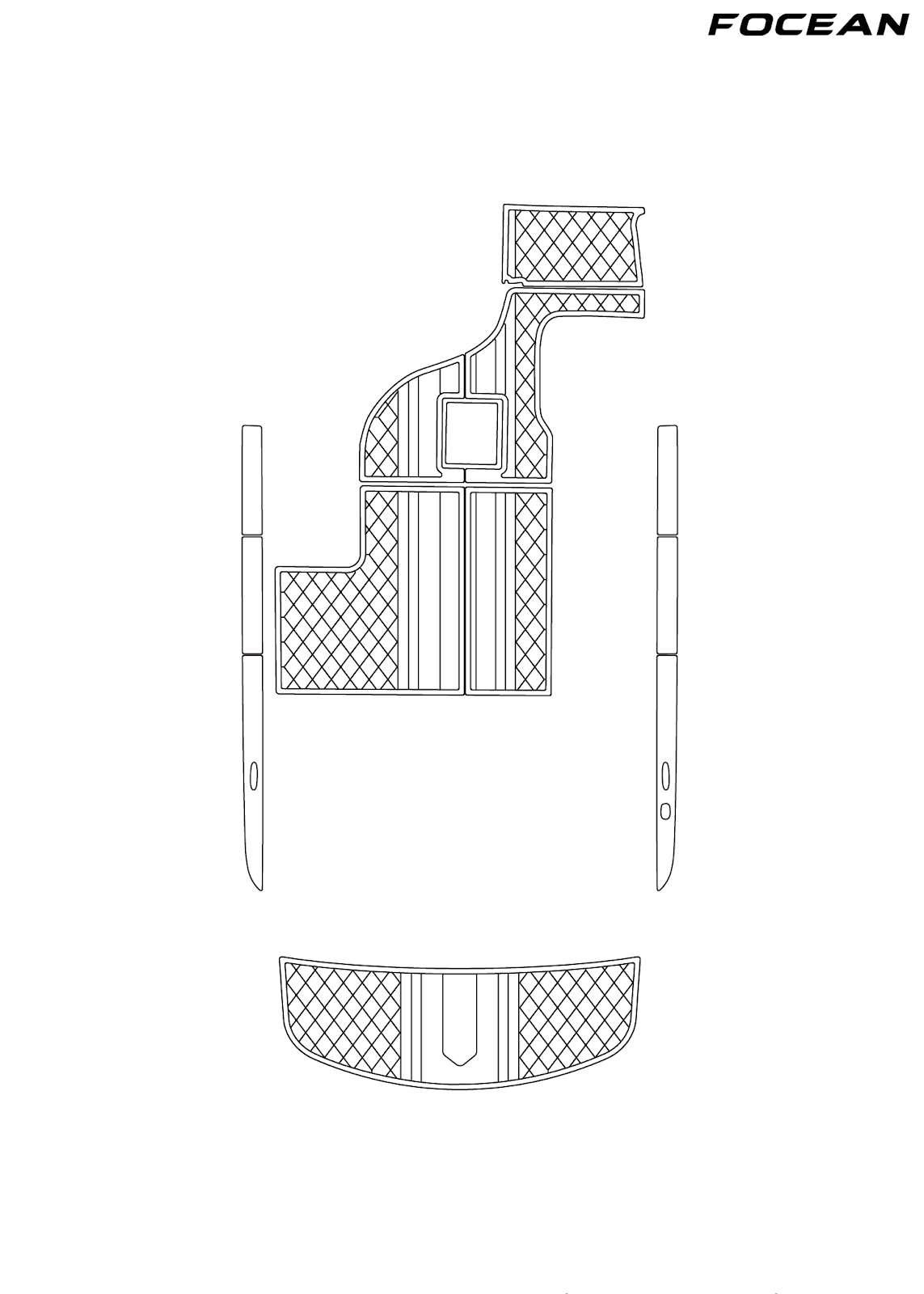 Custom Non-Slip EVA Boat Flooring for Moomba - XLV - 2007
