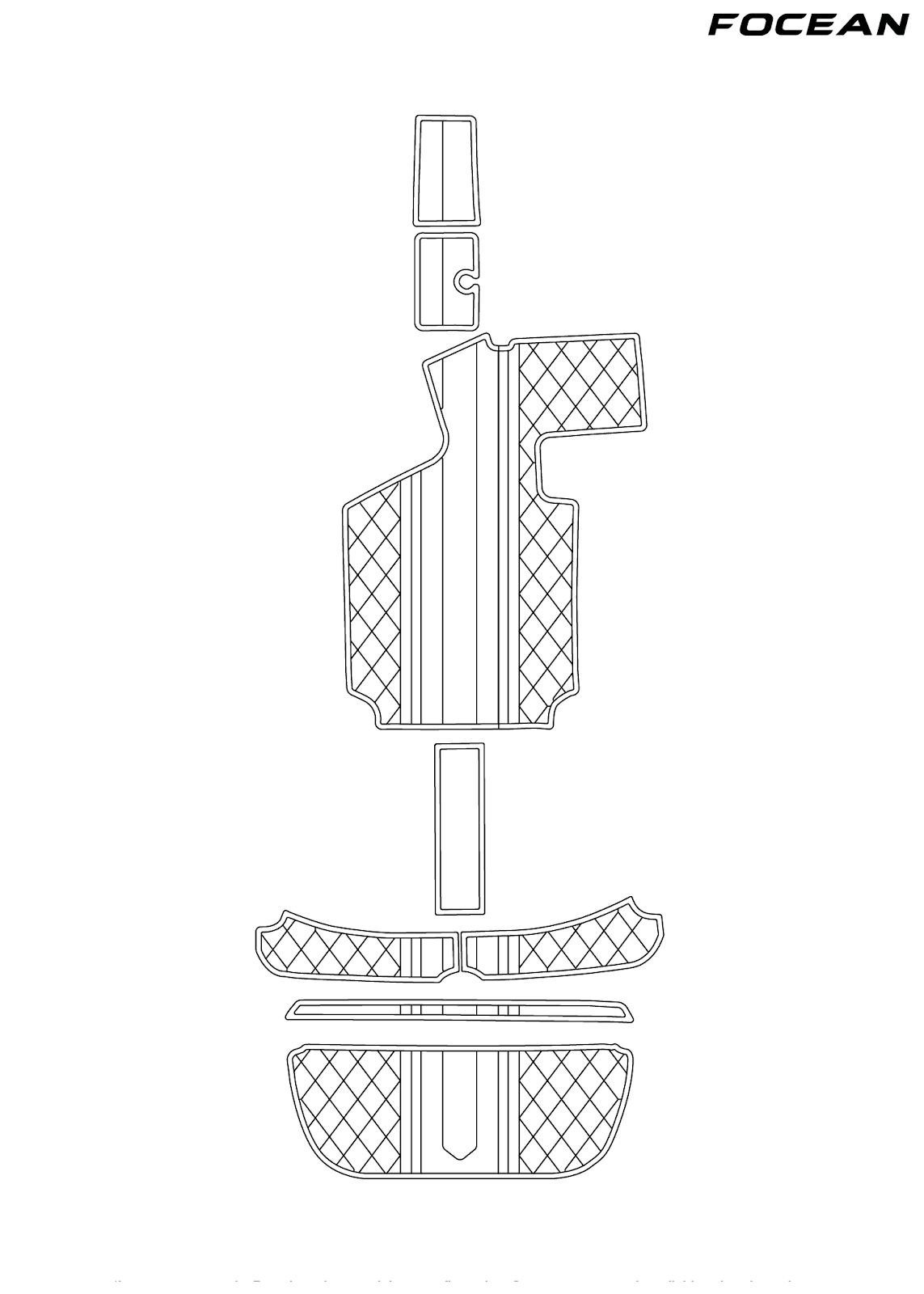 Custom Non-Slip EVA Boat Flooring for Centurion - Enzo SV211 - 2012