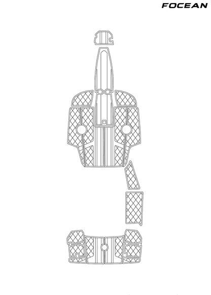 Custom Non-Slip EVA Boat Flooring for Monterey - 234 SS - 2013