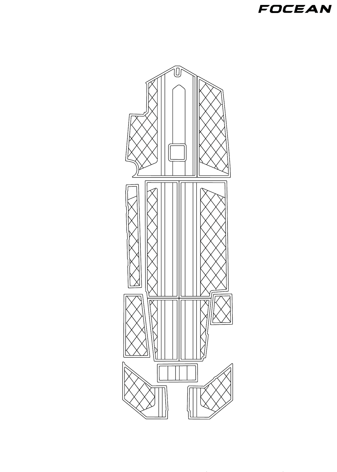 Custom Non-Slip EVA Boat Flooring for Excel - 1751 Viper Duck Boat - 2023