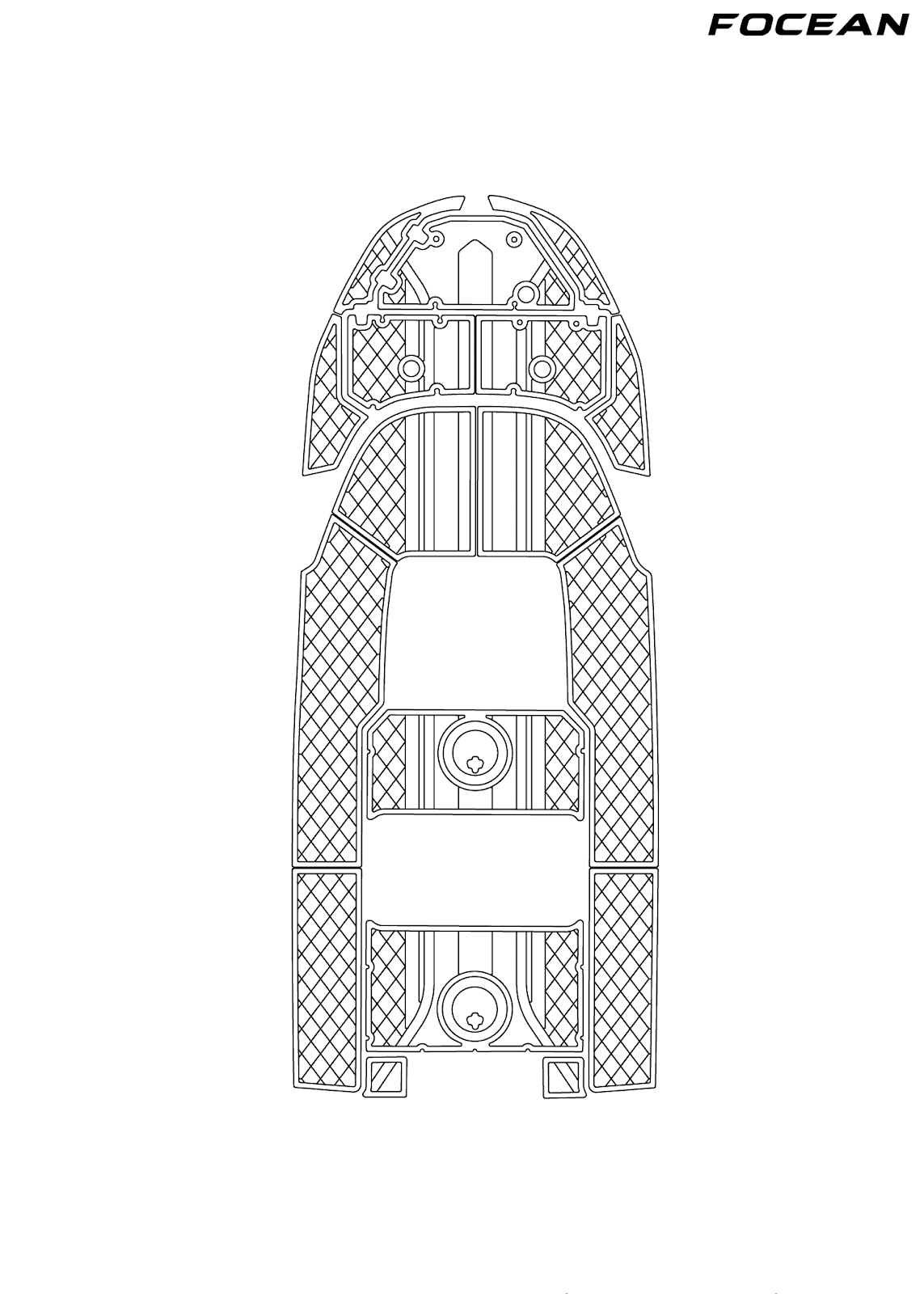 Custom Non-Slip EVA Boat Flooring for Boston Whaler - 170 Montouk - 2022