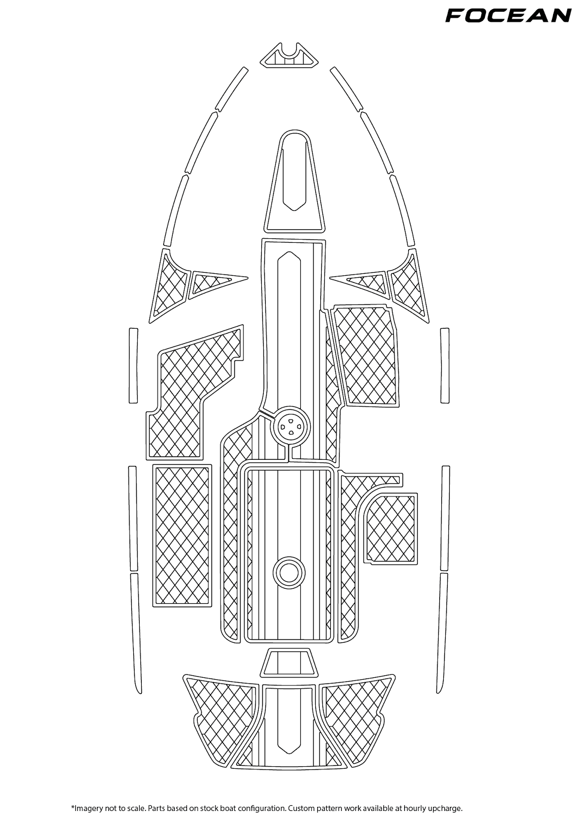 Custom Non-Slip EVA Boat Flooring for Malibu - 23LSV - 2010-2013