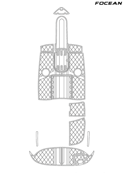 Custom Non-Slip EVA Boat Flooring for Four Winns - Horizon 210 - 2010