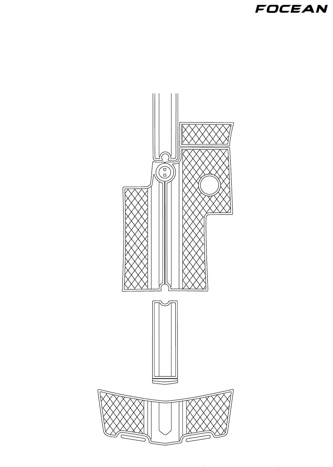 Custom Non-Slip EVA Boat Flooring for Mastercraft - X30 - 2006-2010 (Version 1)