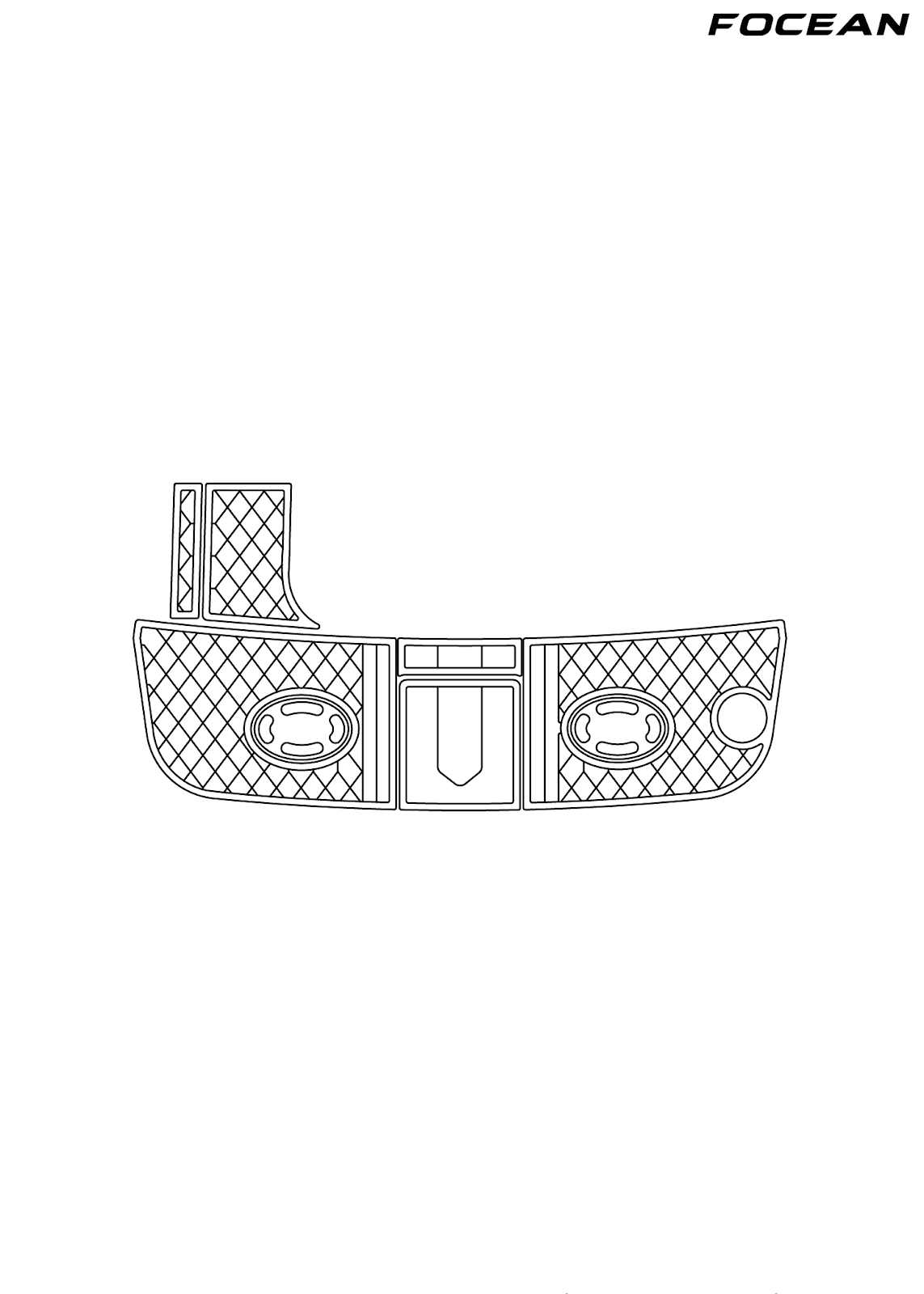 Custom Non-Slip EVA Boat Flooring for SeaRay - 290 Sundancer - 2003