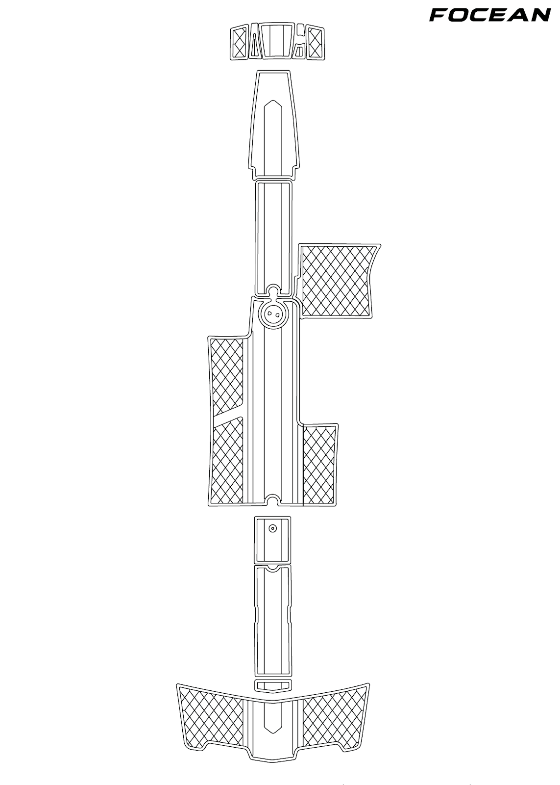 Custom Non-Slip EVA Boat Flooring for Mastercraft - Maristar - 2005