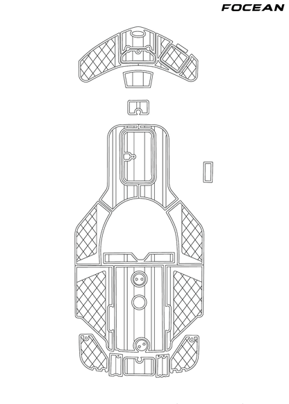 Custom Non-Slip EVA Boat Flooring for Hurricane - S211 - 2015