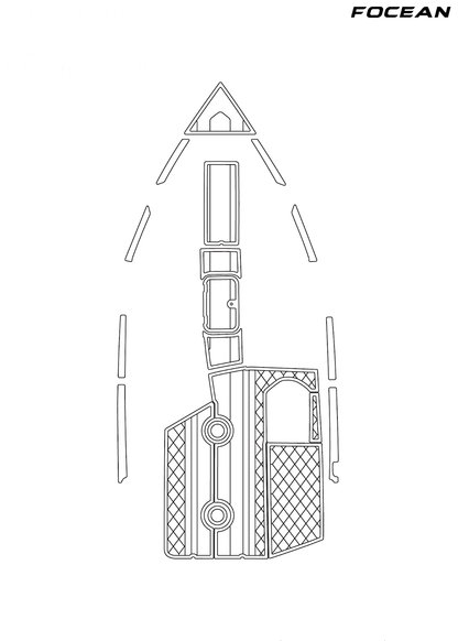 Custom Non-Slip EVA Boat Flooring for Centurion - Elite V - 2002