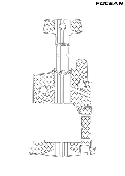Custom Non-Slip EVA Boat Flooring for Starcraft - SCX 230 - 2015