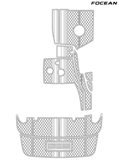 Custom Non-Slip EVA Boat Flooring for SeaRay - 350 - 2017  Sea Ray